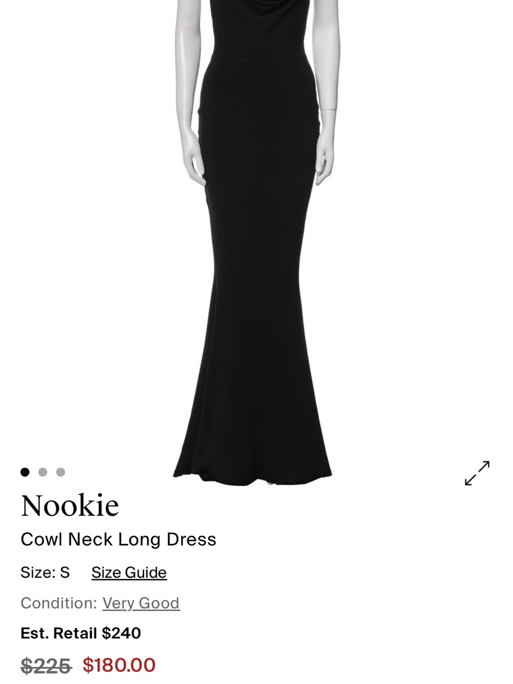 Nookie The Hustle Maxi Dress in Black - Picture 3 of 8
